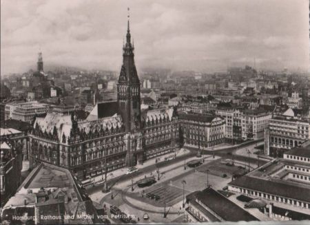 Hamburg - Rathaus vom Petriturm - ca. 1955 Hamburg - Rathaus vom Petriturm - ca. 1955