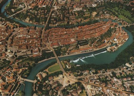 Schweiz - Bern - Blick auf die Stadt - 1986 Schweiz - Bern - Blick auf die Stadt - 1986