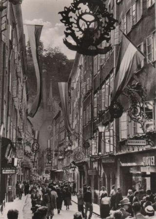 Österreich - Salzburg - Getreidegasse - 1964 Österreich - Salzburg - Getreidegasse - 1964