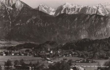 Oberaudorf - mit Kaisergebirge - 1955 Oberaudorf - mit Kaisergebirge - 1955