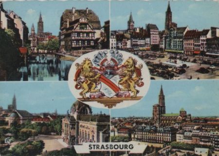 Frankreich - Strasbourg - mit 4 Bildern - 1977 Frankreich - Strasbourg - mit 4 Bildern - 1977