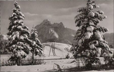 Füssen - Galgenbichl mit Säuling - ca. 1960 Füssen - Galgenbichl mit Säuling - ca. 1960