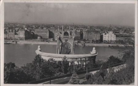 Ungarn - Budapest - Aussicht vom Blocksberg - ca. 1950 Ungarn - Budapest - Aussicht vom Blocksberg - ca. 1950