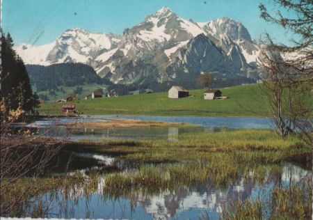 Schweiz - Schwendisee - mit Säntis - ca. 1980 Schweiz - Schwendisee - mit Säntis - ca. 1980