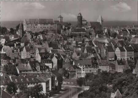 Nürnberg - Blick zur Burg - 1958 Nürnberg - Blick zur Burg - 1958