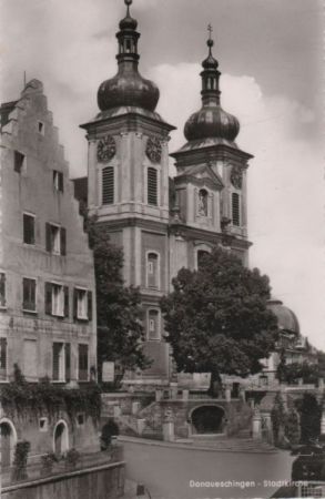 Donaueschingen - Stadtkirche - ca. 1960 Donaueschingen - Stadtkirche - ca. 1960