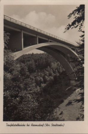 Hermsdorf - Teufelstalbrücke - 1959 Hermsdorf - Teufelstalbrücke - 1959