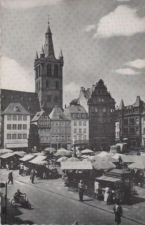 Trier - Hauptmarkt - ca. 1955 Trier - Hauptmarkt - ca. 1955