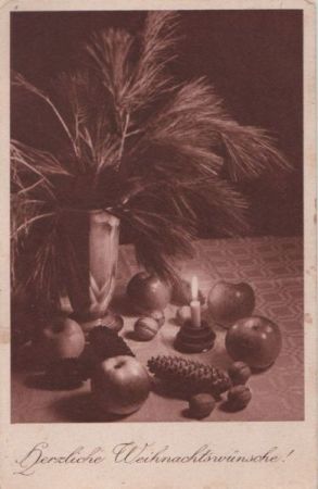 Weihnachtswünsche Äpfel, Zapfen Weihnachtswünsche Äpfel, Zapfen