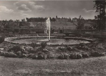 Finsterbergen - Blick vom Naturpark Hüllrodt zum Kurhaus - 1970 Finsterbergen - Blick vom Naturpark Hüllrodt zum Kurhaus - 1970