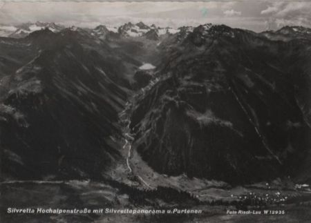 Österreich - Silvrettastraße - mit Panorama - 1959 Österreich - Silvrettastraße - mit Panorama - 1959