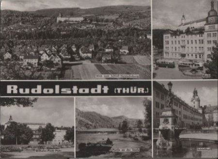 Rudolstadt - u.a. Partie an der Saale - 1967 Rudolstadt - u.a. Partie an der Saale - 1967