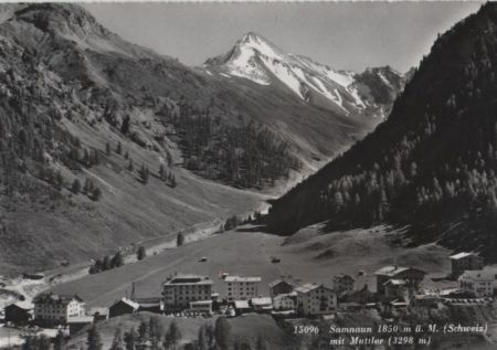 Schweiz - Samnaun - mit Muttler - ca. 1965 Schweiz - Samnaun - mit Muttler - ca. 1965
