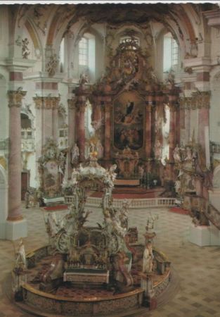 Bad Staffelstein, Vierzehnheiligen - Basilika, Gnaden- und Hochaltar - ca. 1980 Bad Staffelstein, Vierzehnheiligen - Basilika, Gnaden- und Hochaltar - ca. 1980