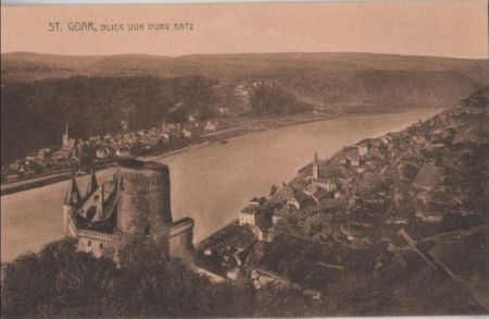 St. Goar - Blick von Burg Katz - 1913 St. Goar - Blick von Burg Katz - 1913