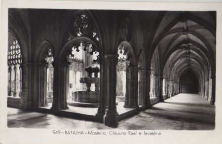 Portugal - Batalha - Mosteiro, Claustro Real e lavatorio - ca. 1955 Portugal - Batalha - Mosteiro, Claustro Real e lavatorio - ca. 1955