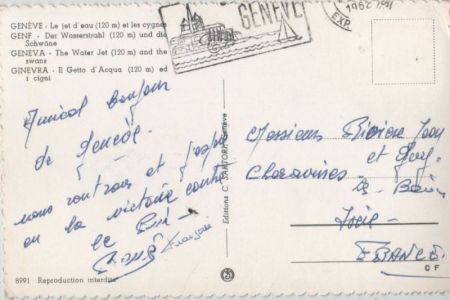 Genf / Genève - Schweiz - Wasserstrahl Genf / Genève - Schweiz - Wasserstrahl