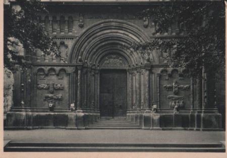 Regensburg - Hauptportal von St. Jakob - ca. 1955 Regensburg - Hauptportal von St. Jakob - ca. 1955
