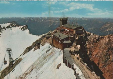 Zugspitze - Panorama mit Blick auf Münchner Haus - ca. 1980 Zugspitze - Panorama mit Blick auf Münchner Haus - ca. 1980