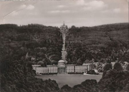 Kassel-Wilhelmshöhe - Schloß mit Herkules - 1961 Kassel-Wilhelmshöhe - Schloß mit Herkules - 1961