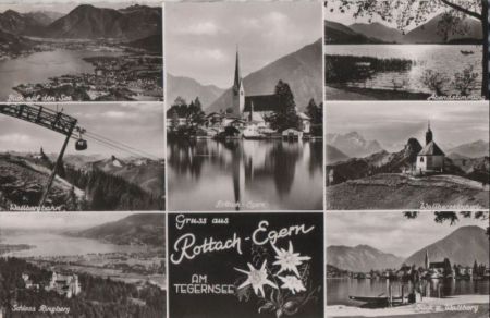 Rottach-Egern - u.a. Abendstimmung - 1957 Rottach-Egern - u.a. Abendstimmung - 1957
