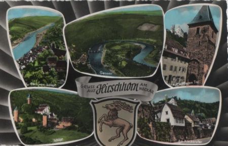 Hirschhorn - u.a. am mittleren Tor - 1960 Hirschhorn - u.a. am mittleren Tor - 1960