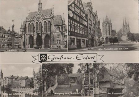 Erfurt - u.a. Aufgang zum Stadtpark - 1966 Erfurt - u.a. Aufgang zum Stadtpark - 1966