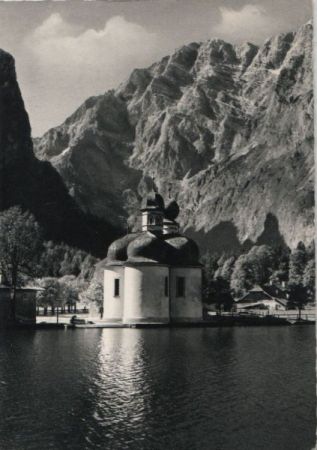 Schönau - St. Bartolomä - mit Watzmann-Ostwand - 1965 Schönau - St. Bartolomä - mit Watzmann-Ostwand - 1965