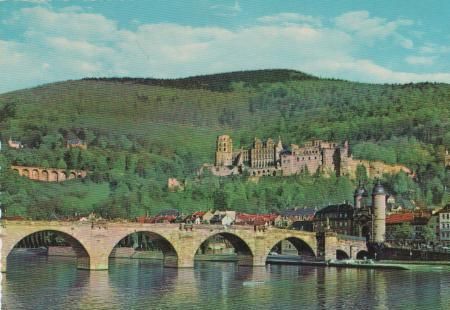 Heidelberg - Schloss und Alte Neckarbrücke - ca. 1975 Heidelberg - Schloss und Alte Neckarbrücke - ca. 1975