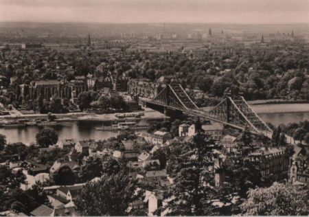 Dresden - Blick von den Loschwitzhöhen - 1971 Dresden - Blick von den Loschwitzhöhen - 1971