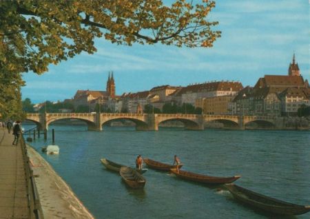Schweiz - Basel - Mittlere Rheinbrücke - ca. 1980 Schweiz - Basel - Mittlere Rheinbrücke - ca. 1980