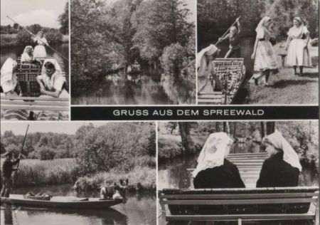 Spreewald - 5 Teilbilder - ca. 1980 Spreewald - 5 Teilbilder - ca. 1980