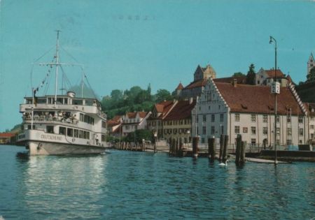 Meersburg - Grethaus mit MS Deutschland - ca. 1975 Meersburg - Grethaus mit MS Deutschland - ca. 1975