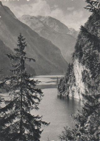 Königssee - mit Funtenseetauern - ca. 1950 Königssee - mit Funtenseetauern - ca. 1950