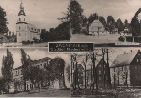 Zwönitz - u.a. Am Wehr - 1976 Zwönitz - u.a. Am Wehr - 1976