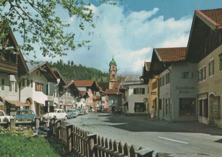Mittenwald - Straßenpartie - 1988 Mittenwald - Straßenpartie - 1988
