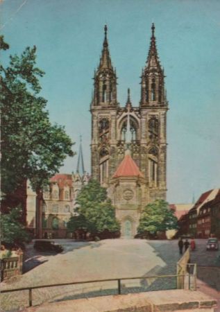 Meißen - Westtürme des Doms - 1969 Meißen - Westtürme des Doms - 1969