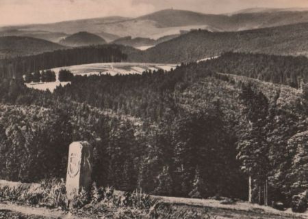 Masserberg - Blick zur Meuselbacher Kuppe - 1967 Masserberg - Blick zur Meuselbacher Kuppe - 1967