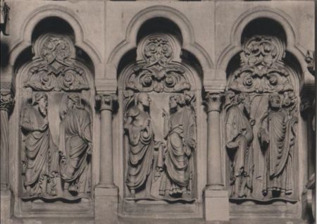 Bamberg - Dom, Nordschranke des Georgenchors - ca. 1955 Bamberg - Dom, Nordschranke des Georgenchors - ca. 1955