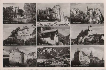 Donau - u.a. Ruine Dietfurt - 1960 Donau - u.a. Ruine Dietfurt - 1960