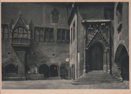 Regensburg - Rathaus, Blick auf den Saalbau - ca. 1950 Regensburg - Rathaus, Blick auf den Saalbau - ca. 1950