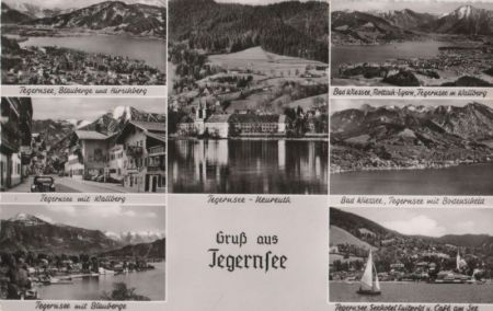 Tegernsee - u.a. mit Wallberg - ca. 1955 Tegernsee - u.a. mit Wallberg - ca. 1955