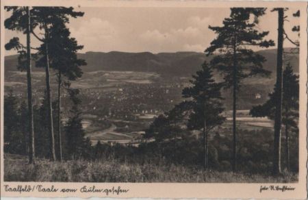 Saalfeld - vom Kulm gesehen - ca. 1950 Saalfeld - vom Kulm gesehen - ca. 1950