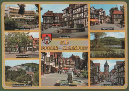 Bad Sooden-Allendorf - u.a. Marktplatz - ca. 1990 Bad Sooden-Allendorf - u.a. Marktplatz - ca. 1990