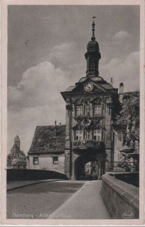 Bamberg - Altes Rathaus - ca. 1950 Bamberg - Altes Rathaus - ca. 1950