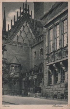 Zeitz - Rathaus - ca. 1950 Zeitz - Rathaus - ca. 1950