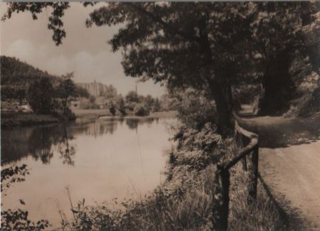 Nossen - Partie an der Freiberger Mulde - 1965 Nossen - Partie an der Freiberger Mulde - 1965