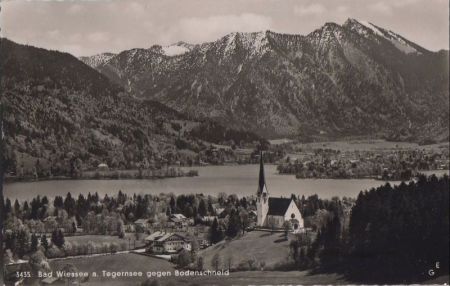 Bad Wiessee - gegen Bodenschneid - ca. 1960 Bad Wiessee - gegen Bodenschneid - ca. 1960