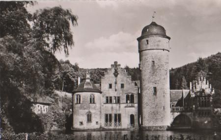 Schloß Mespelbrunn im Spessart - ca. 1955 Schloß Mespelbrunn im Spessart - ca. 1955