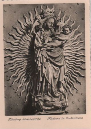 Nürnberg - Sebalduskirche, Madonna im Strahlenkranz - ca. 1955 Nürnberg - Sebalduskirche, Madonna im Strahlenkranz - ca. 1955